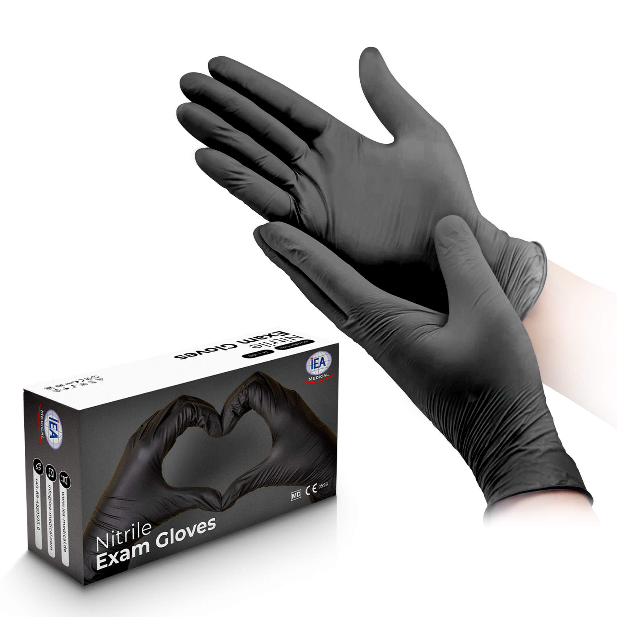 IEA Medical Nitrilhandschuhe - schwarz - Karton (10 x 100er Box) - PARENT