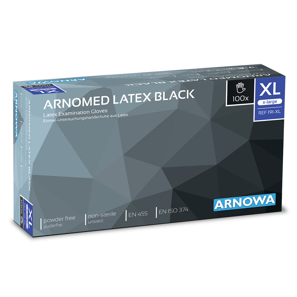 arnomed-191-xl ARNOMED Latex Black - Größe XL 100er Box - Karton