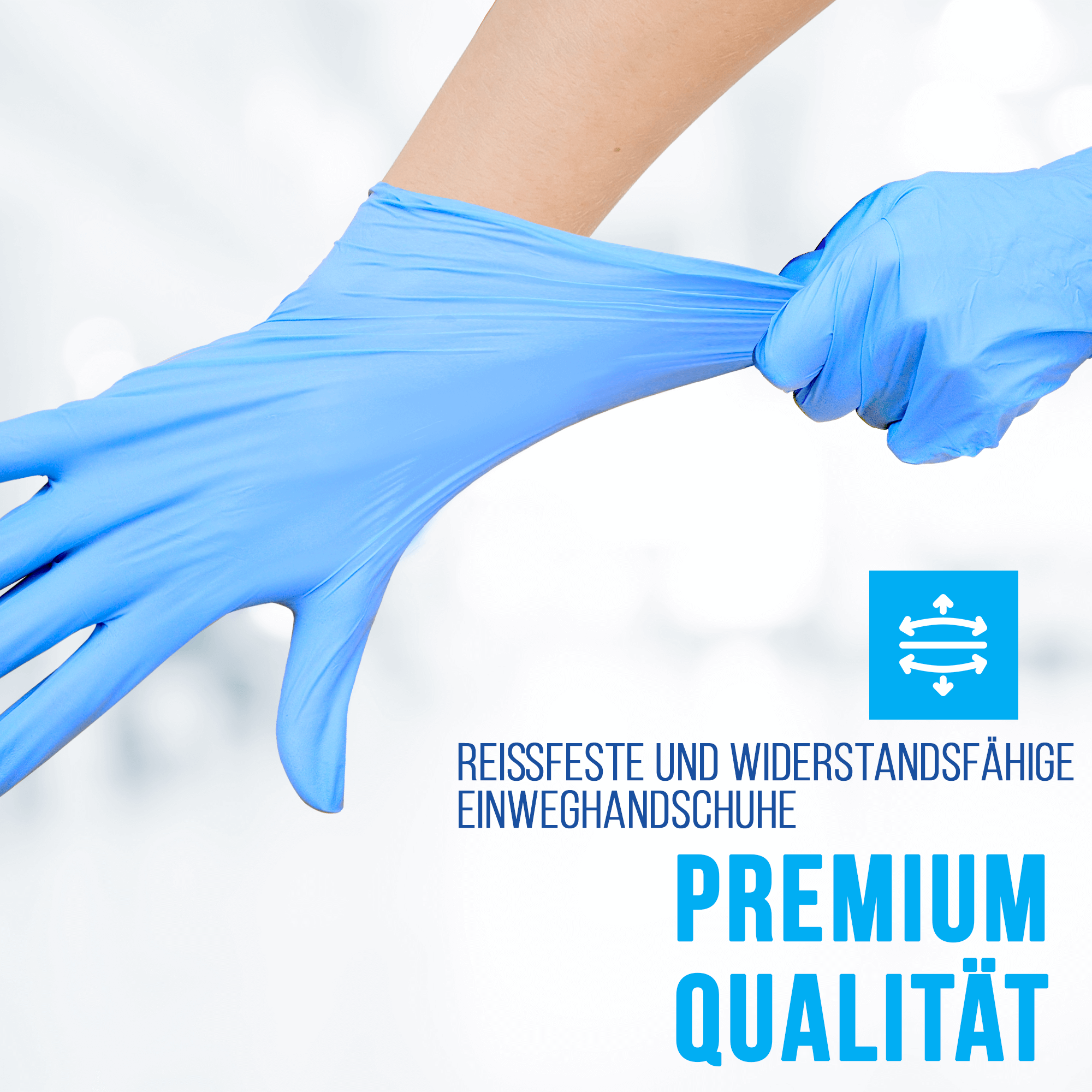 IEA Medical Nitrile Gloves - blue; XL - box of 1000