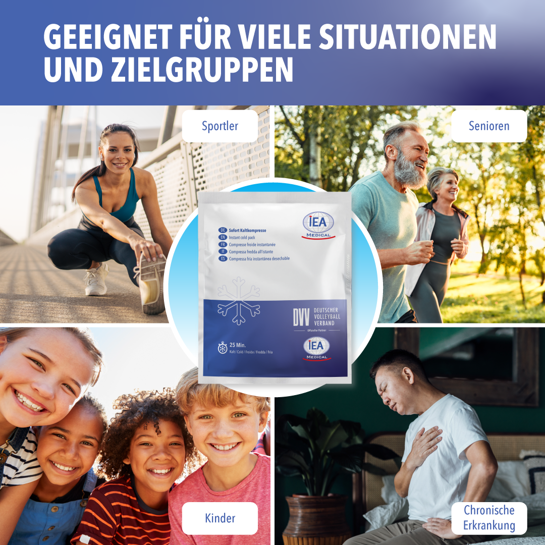 IEA Medical Sofort Kaltkompresse - Karton (18 x 5er Karton)