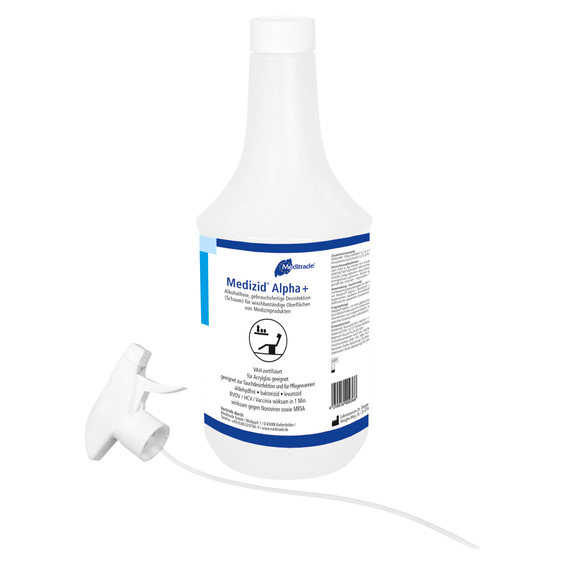 Meditrade Flächendesinfektion Medizid Alpha+ - 1 Liter - 12er Karton