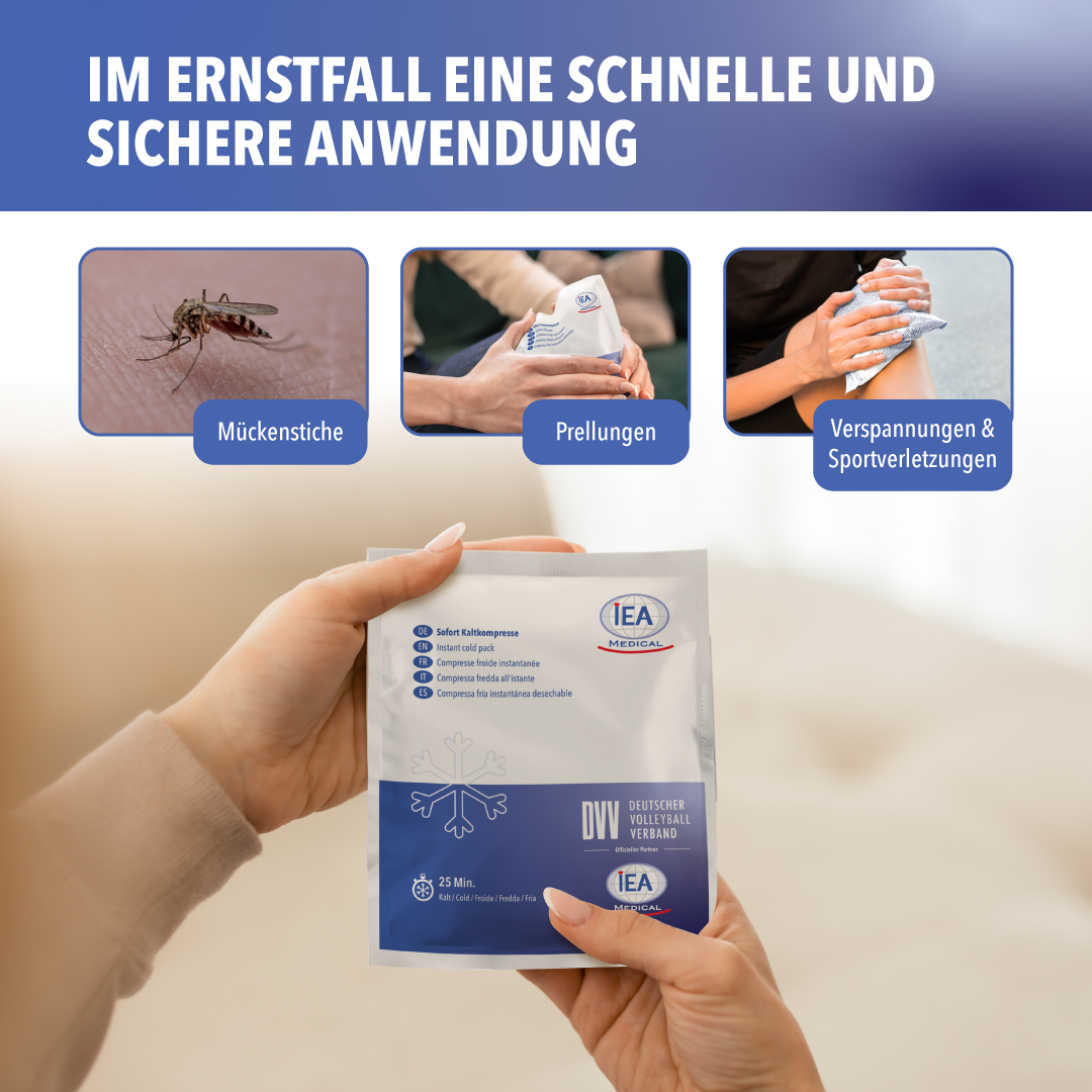 IEA Medical Sofort Kaltkompresse - Karton (18 x 5er Karton)