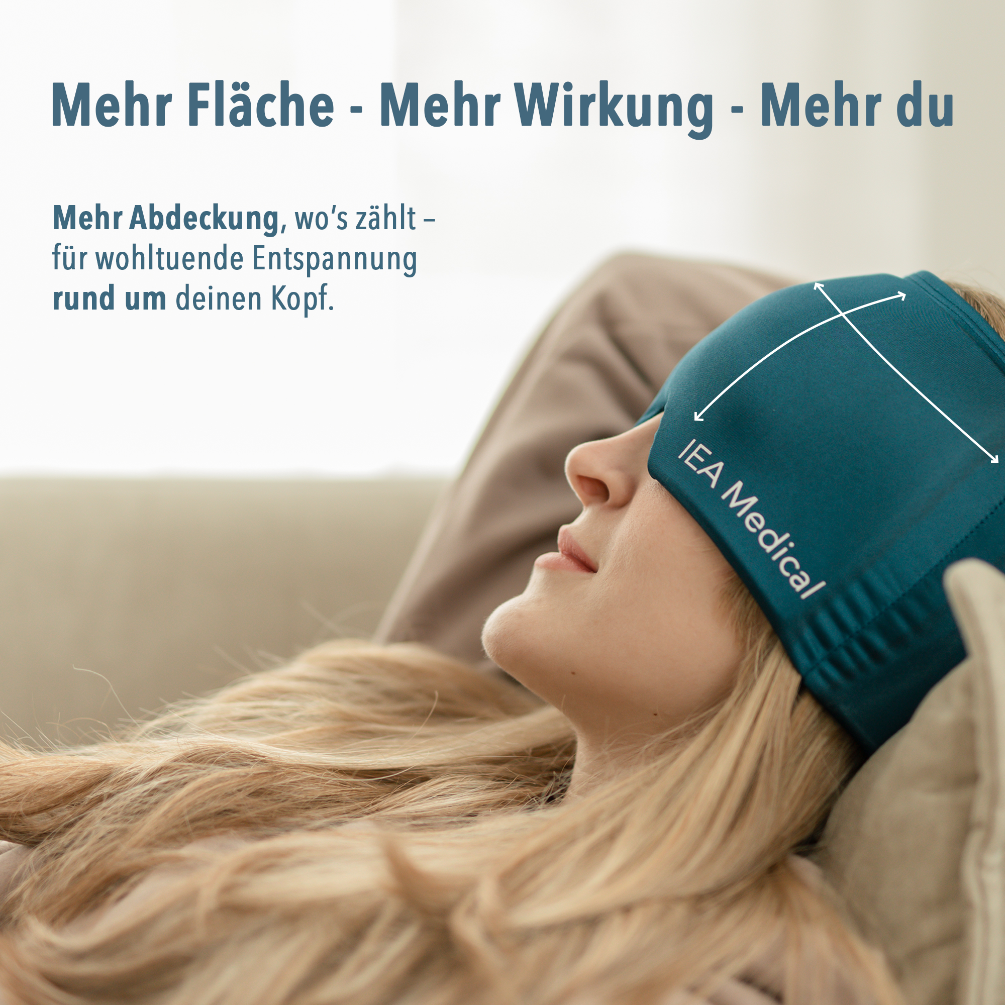 IEA Medical - Migraine mask - blue - carton (20 x single) IEA Medical - Migraine mask - blue - carton (20 x single)