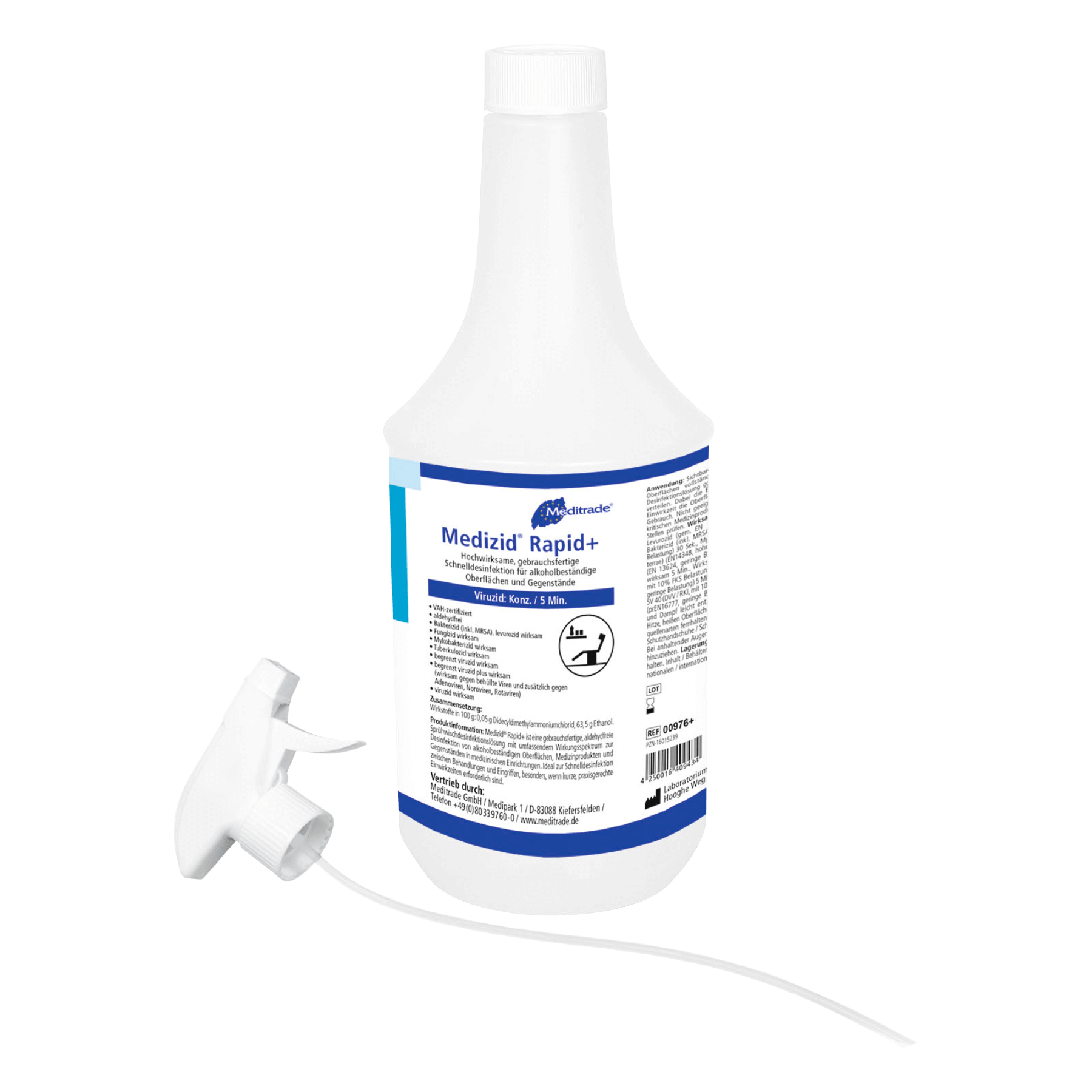 Meditrade Flächendesinfektion Medizid Rapid+ - Karton (12 x 1 Liter)