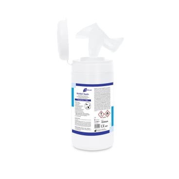 Medizid Rapid+ Desinfektionstücher mit PE-Spenderdose- 150er Box  - einzeln Medizid Rapid+ Desinfektionstücher mit PE-Spenderdose- 150er Box  - einzeln