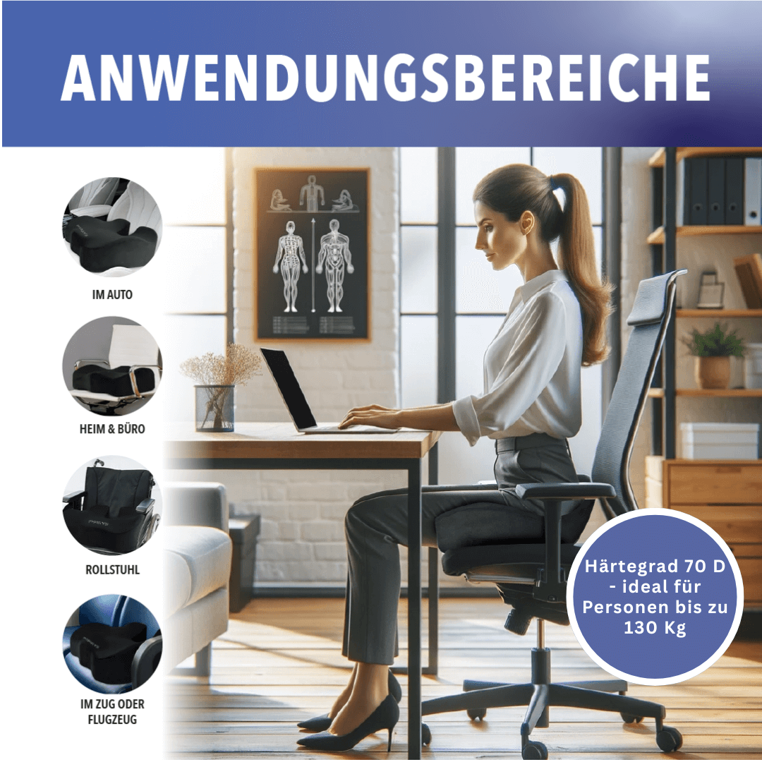 IEA Medical orthopädisches Sitzkissen - hart - Karton (16 x einzeln)